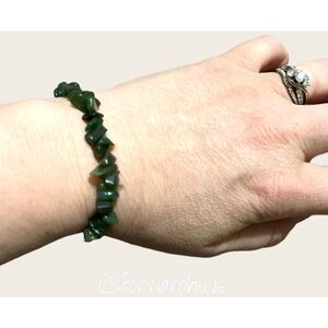 Semi-Precious Stone Chip Stretch Bracelet